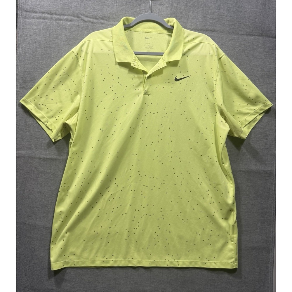 Nike Golf Dri-FIT Men's Yellow Short Sleeve Golf Polo Shirt X Large